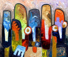 Sin título V - Siglo XXI, Contemporáneo, Figurativo, Impasto, Impresionismo