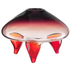 Abisso Bowl in Hand Blown Murano Glass by Salviati