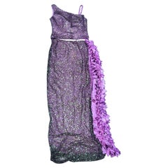 Clara Della Giovanna Embroidered Tulle Couture Dress, 2000s