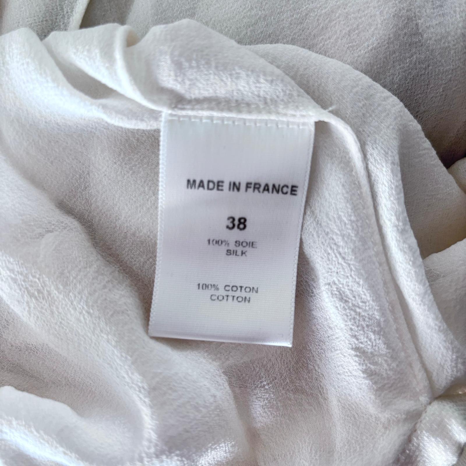 Nina Ricci Couture Kleid aus elfenbeinfarbener Seide mit kontrastierendem Schleifengürtel, Kollektion im Angebot 2