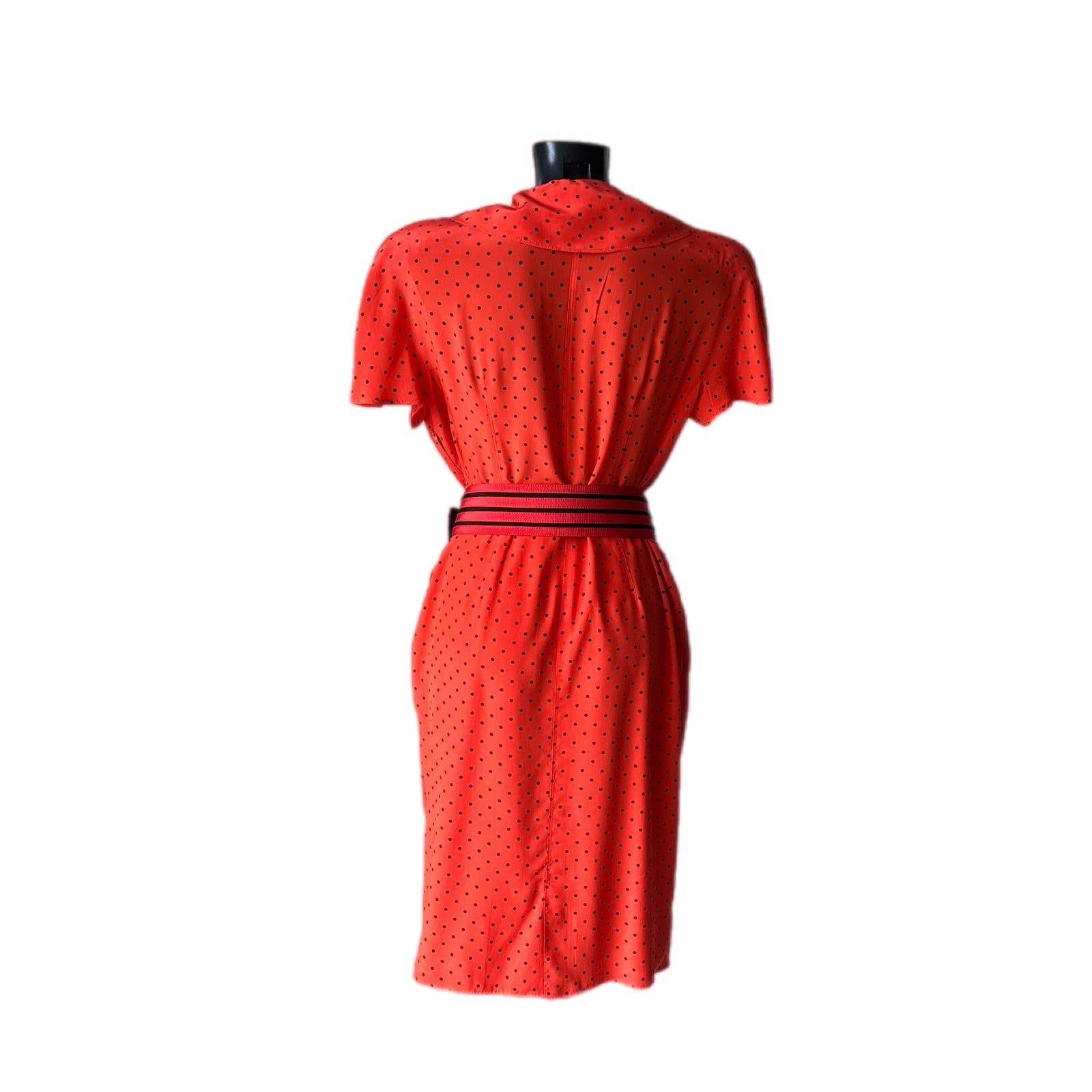 Genny 1980er Kleid in ausgezeichnetem Zustand (Red) im Angebot