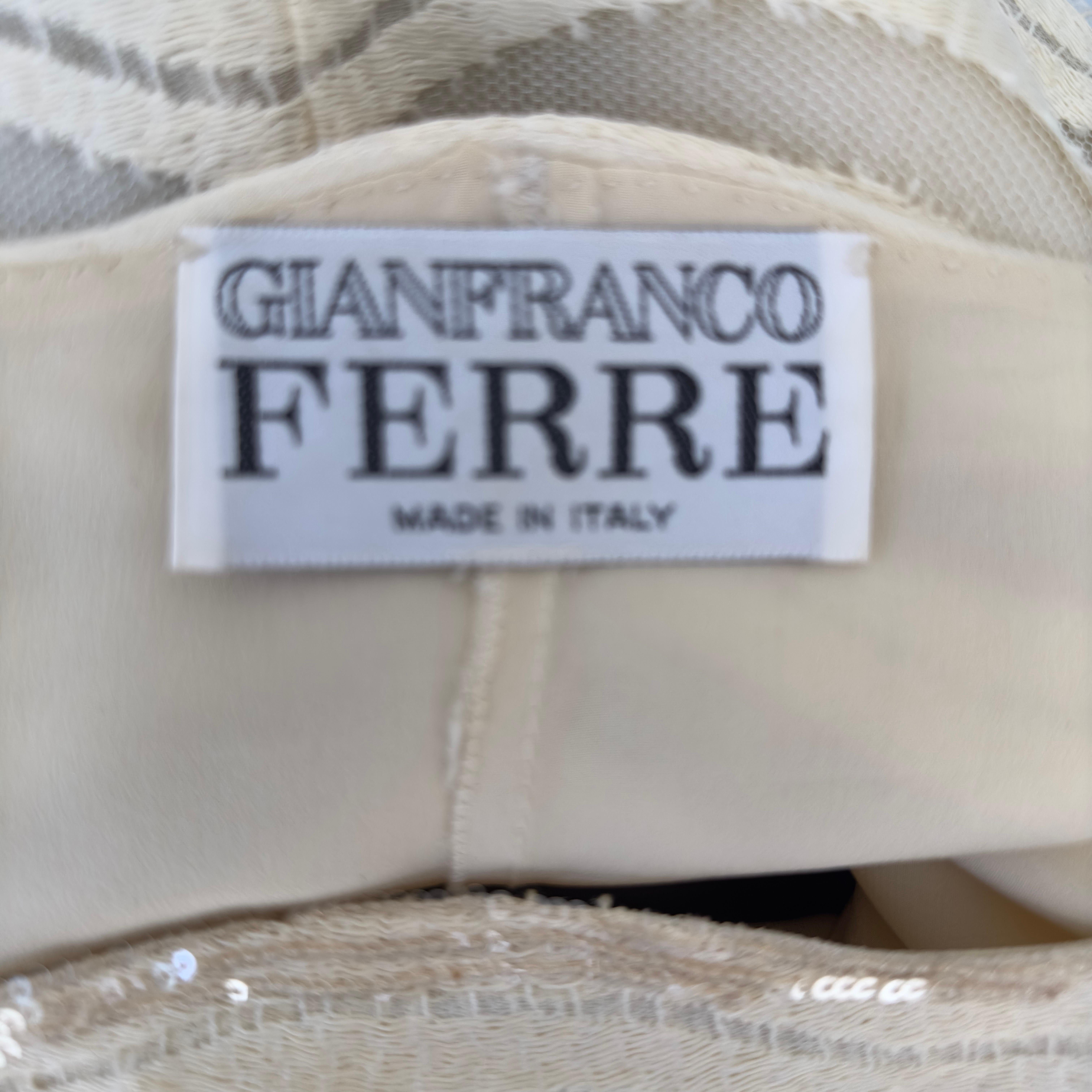 Abito Gianfranco Ferre in paillettes anni’90 For Sale 7