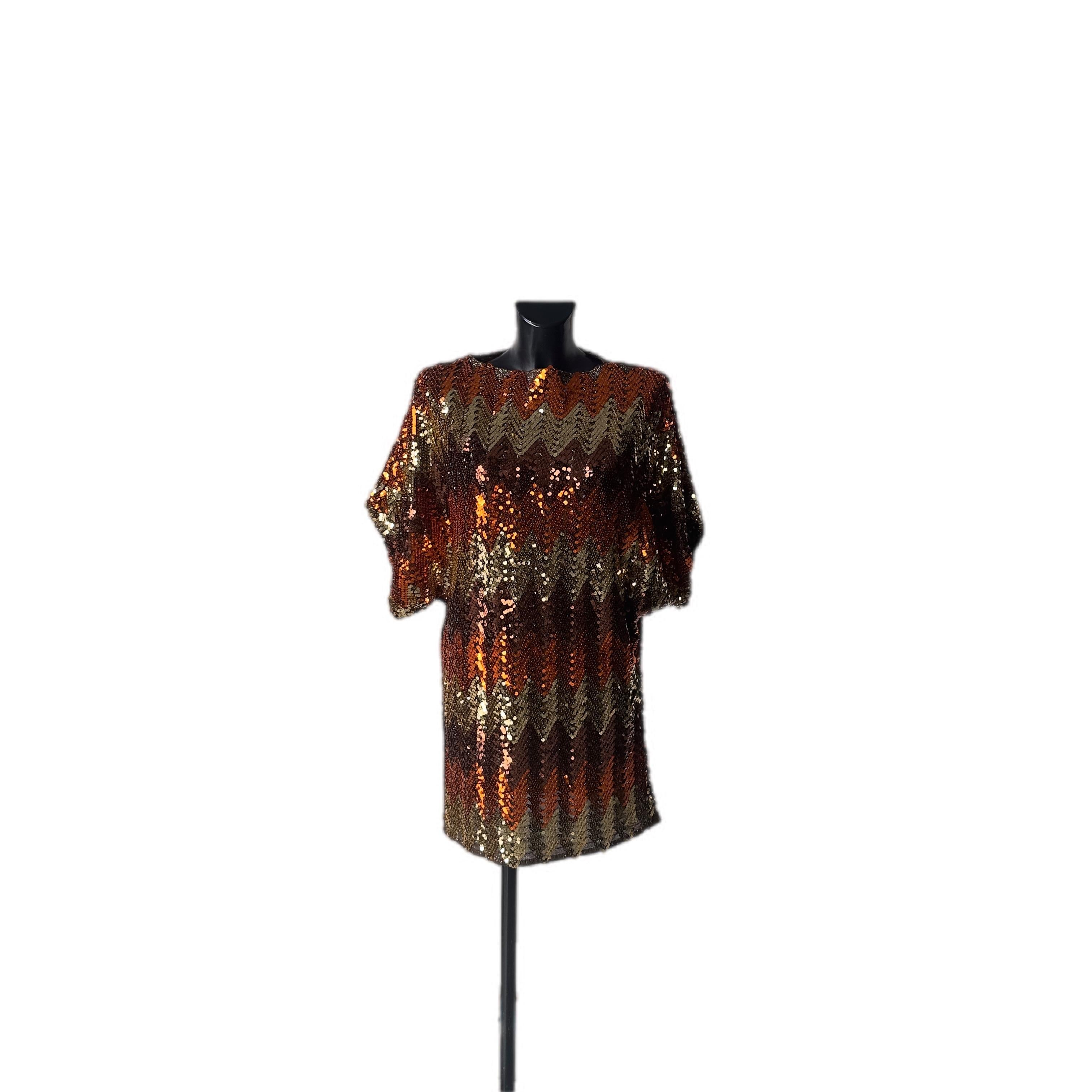 Black Abito in pailettes Gianni Versace per Genny anni 80 in vendita