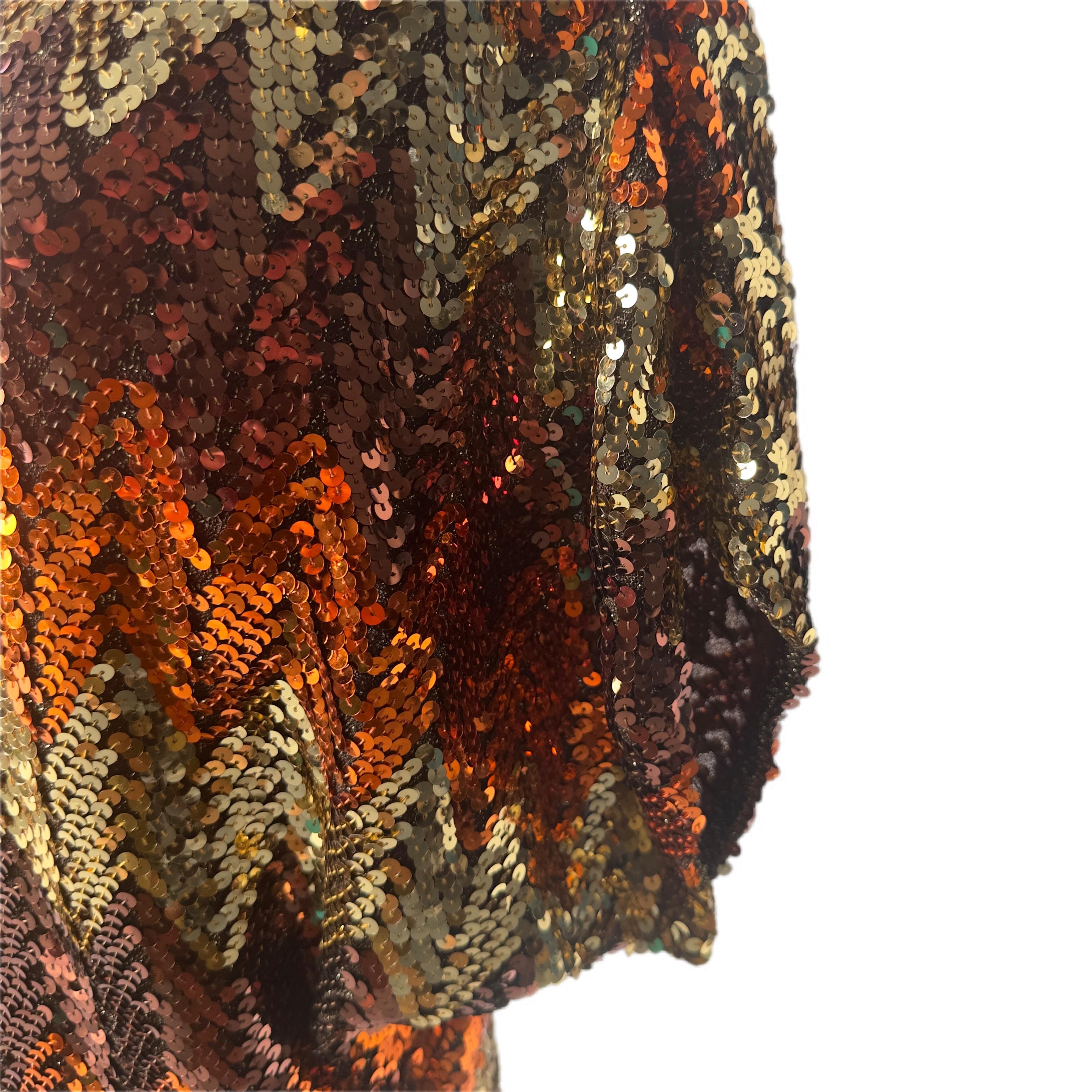 Donna Abito in pailettes Gianni Versace per Genny anni 80 in vendita