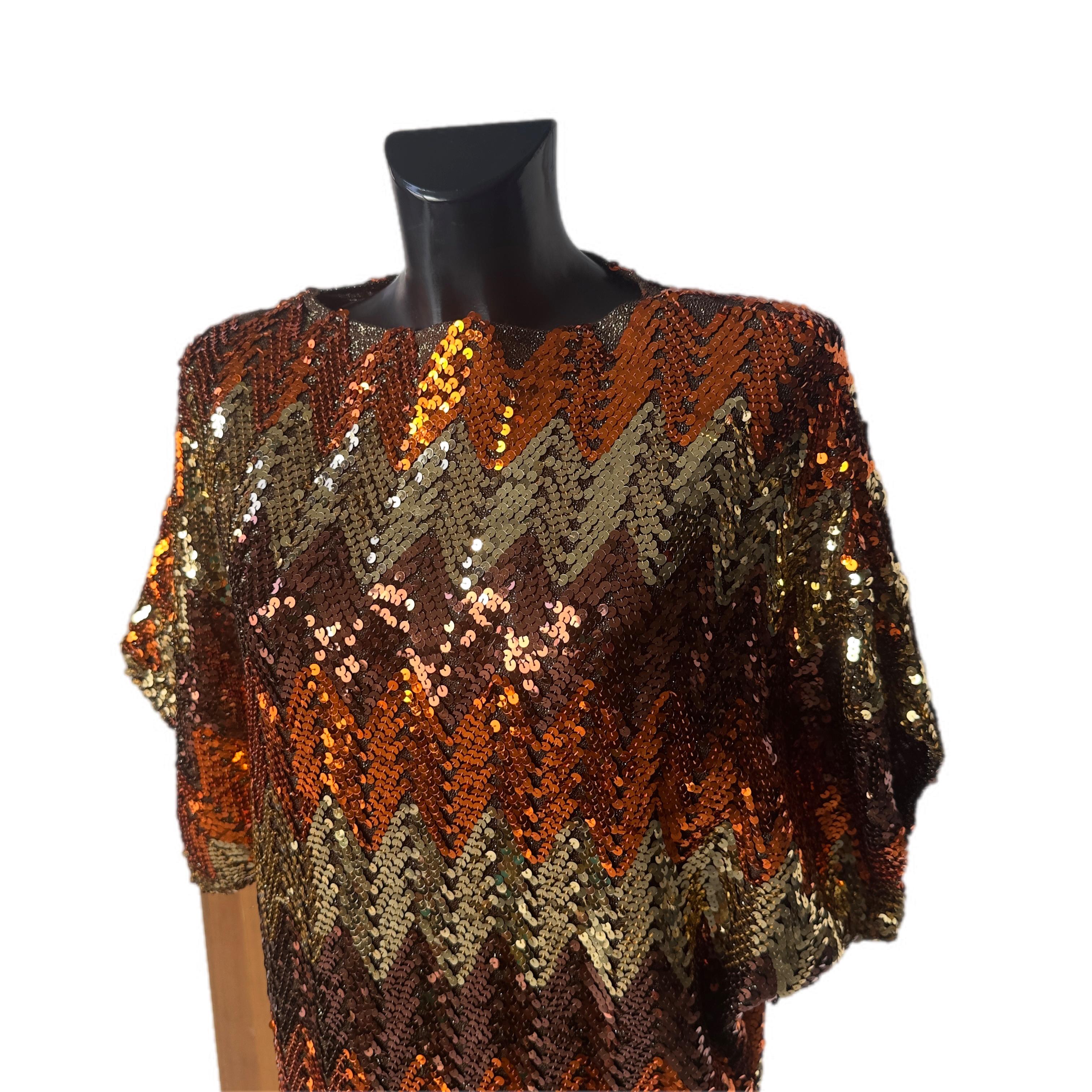 Abito in pailettes Gianni Versace per Genny anni 80 in vendita 1