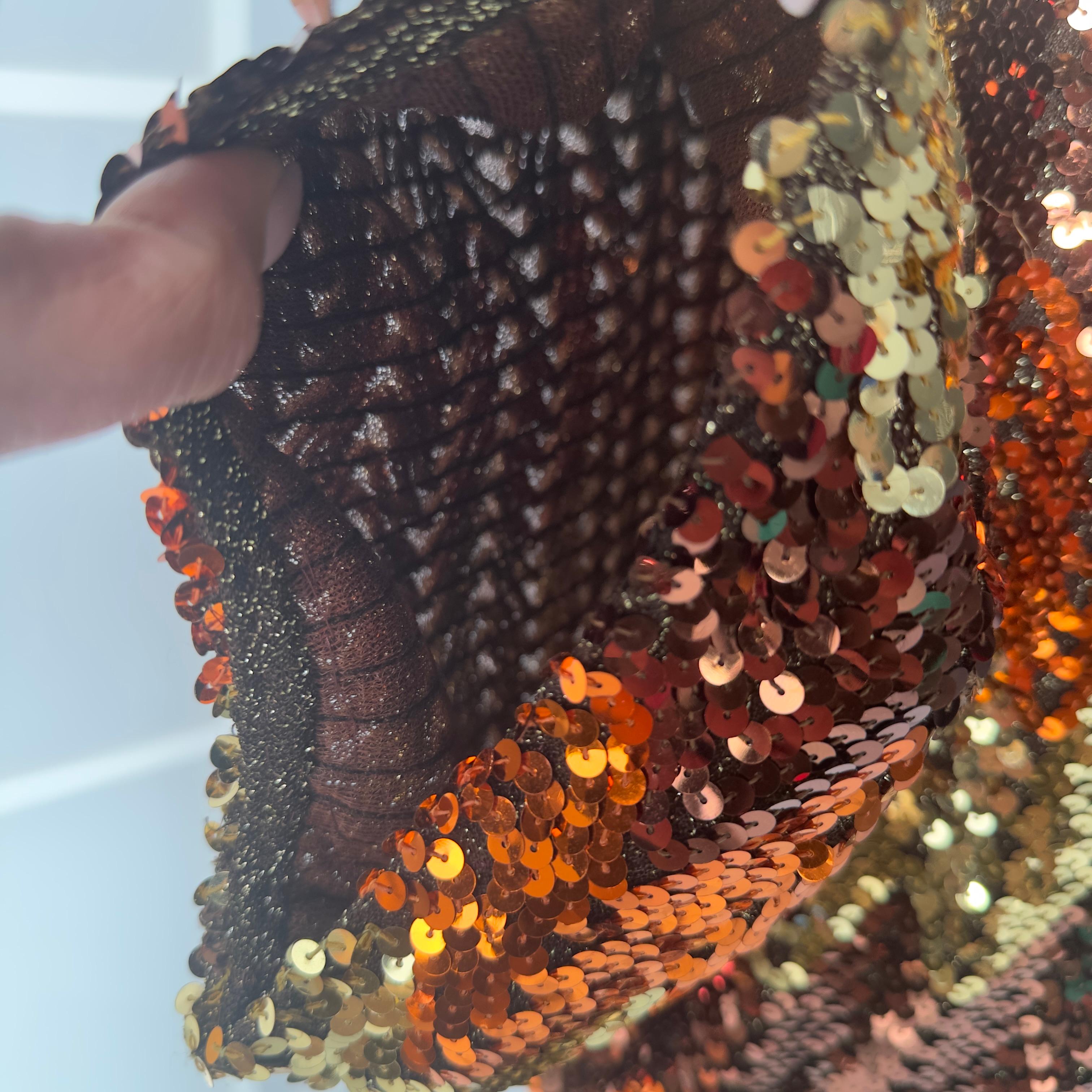 Abito in pailettes Gianni Versace per Genny anni 80 in vendita 3