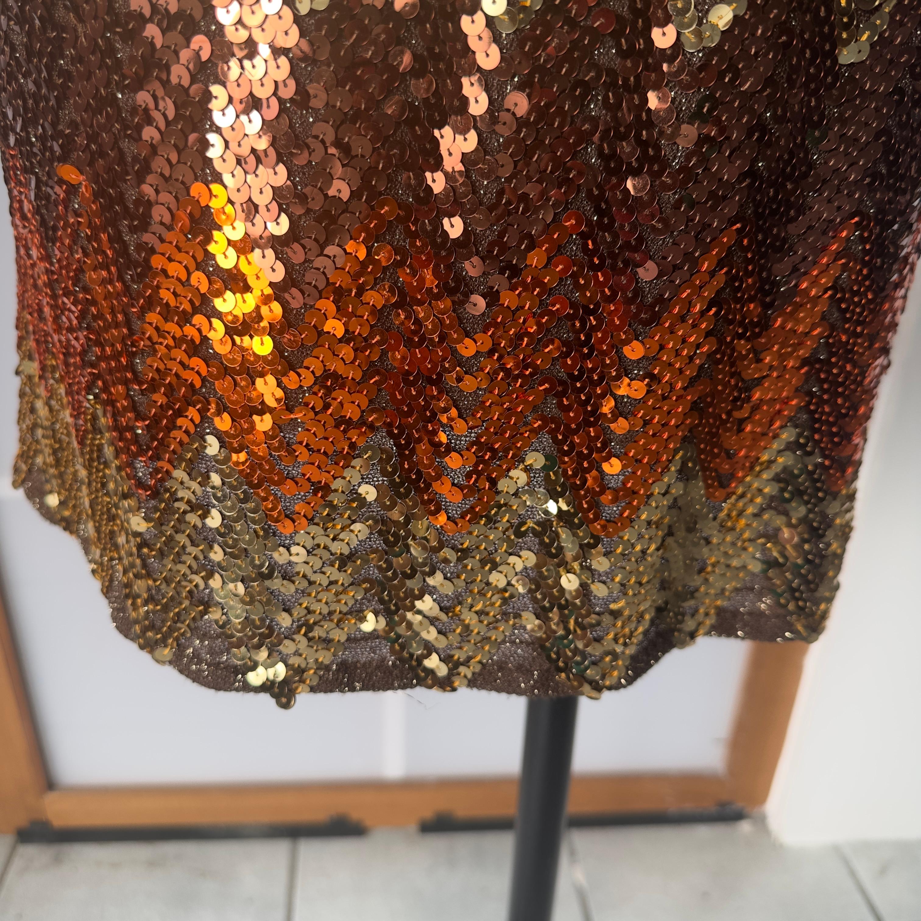 Abito in pailettes Gianni Versace per Genny anni 80 in vendita 4