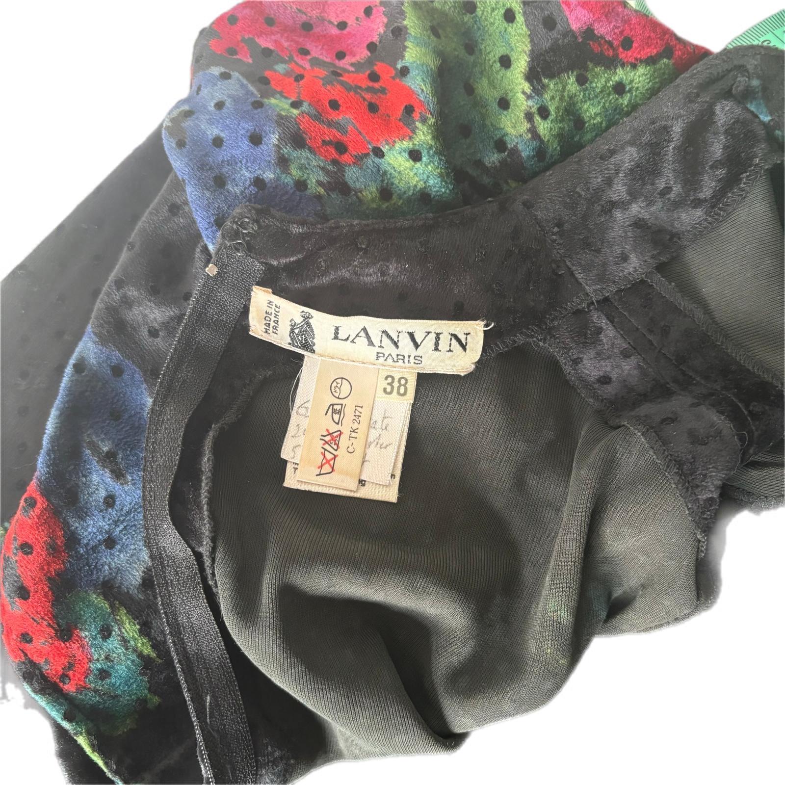 Women's Abito Lanvin Paris in velluto