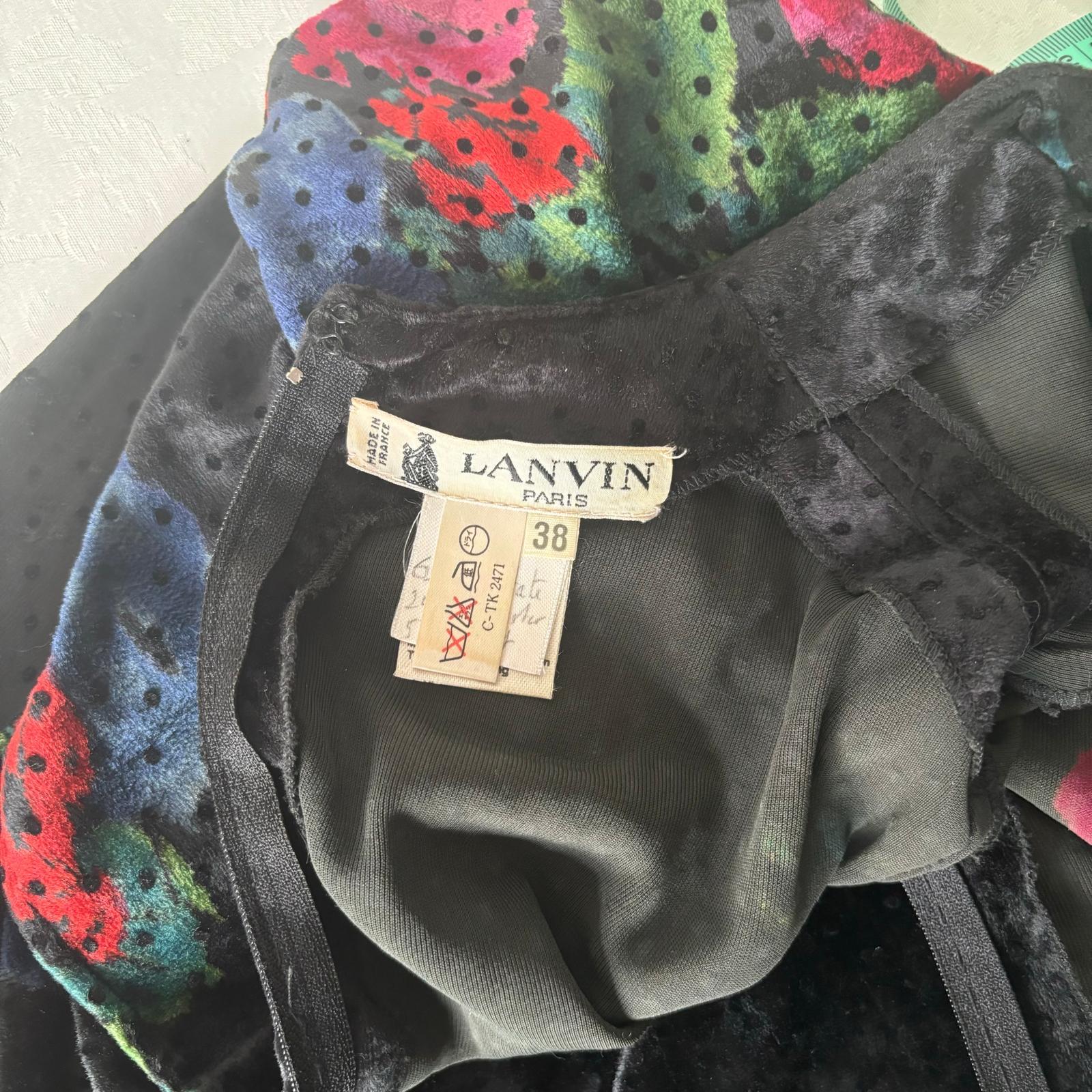 Abito Lanvin Paris in velluto 3