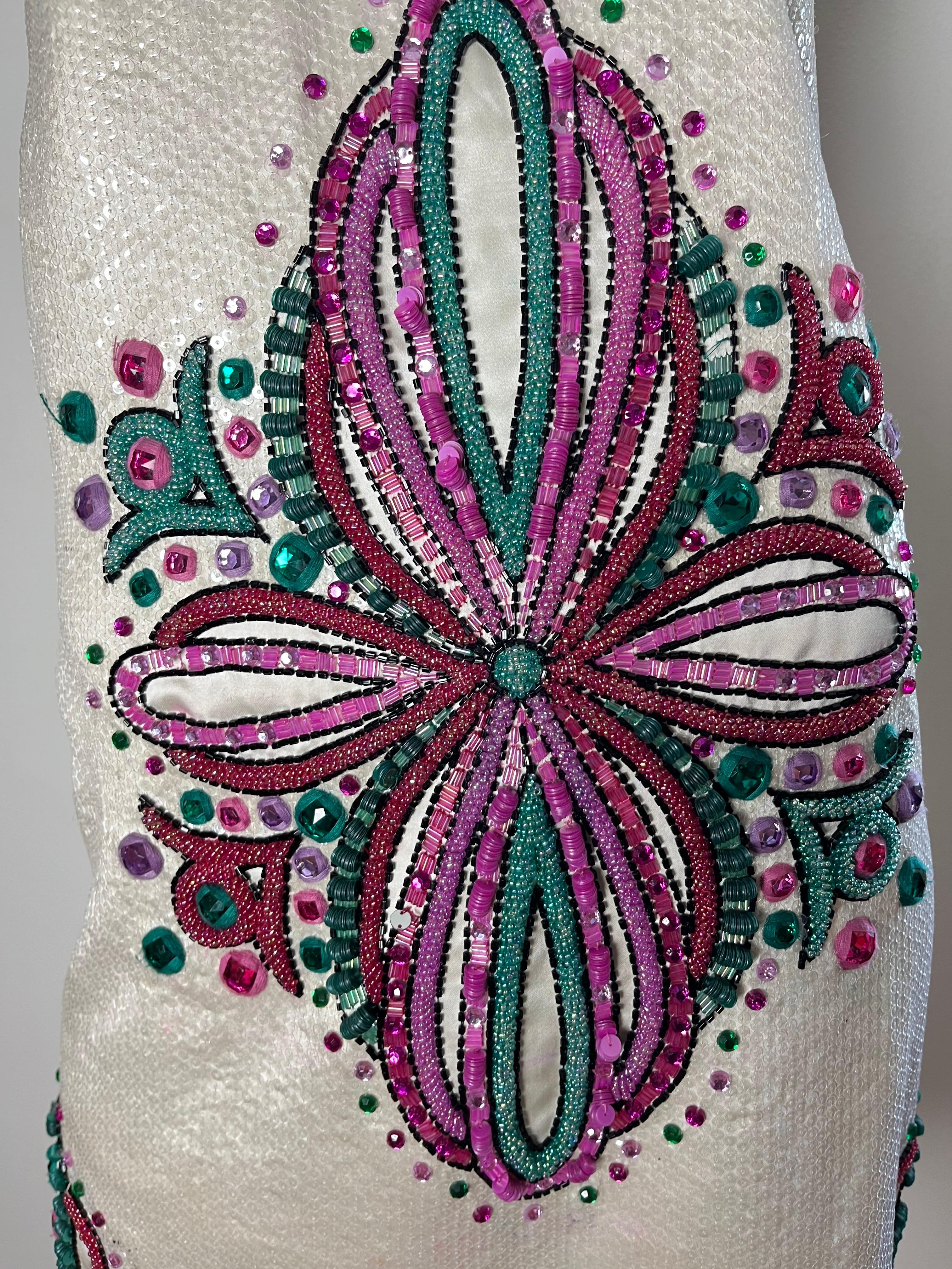 Gray abito pucci paillettes creato da Williamson per Pucci 2007 in vendita