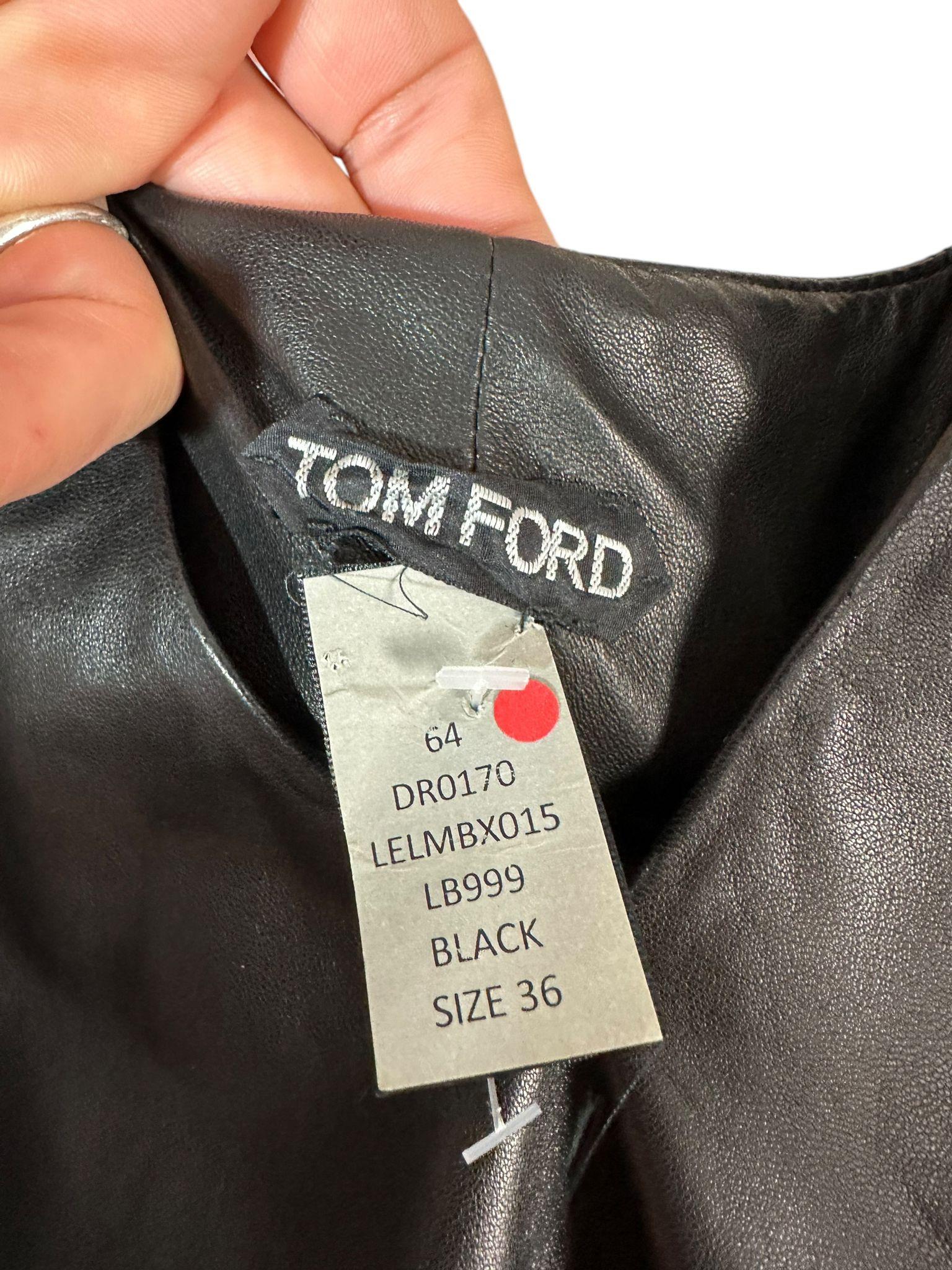 Black Abito Tom Ford in pelle in ottime condizioni in vendita