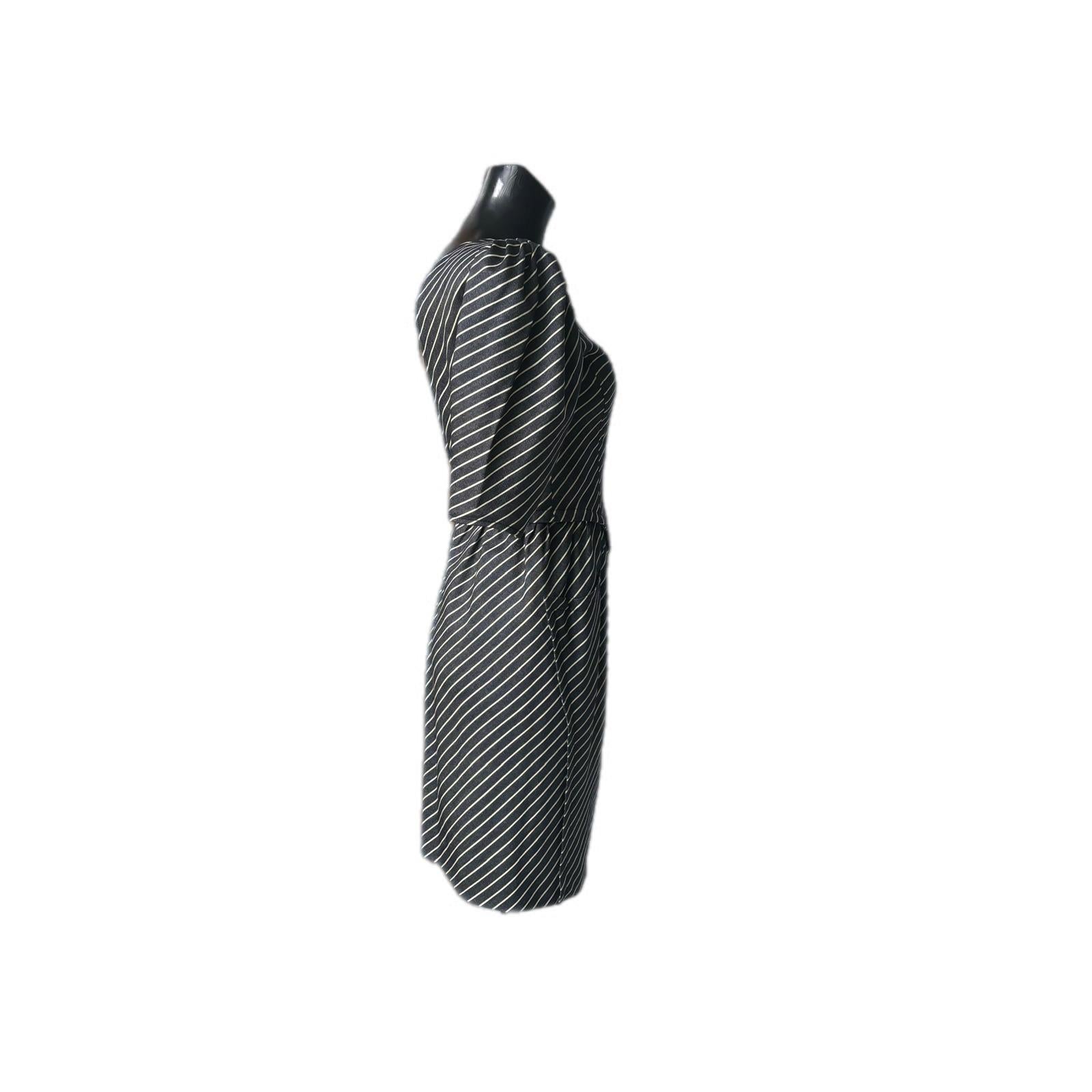 Black Ungaro 80's dress in excellent condition For Sale