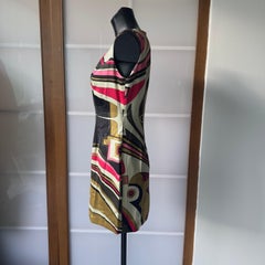 Robe en soie imprimée vintage Emilio Pucci, années 2000, comme neuve