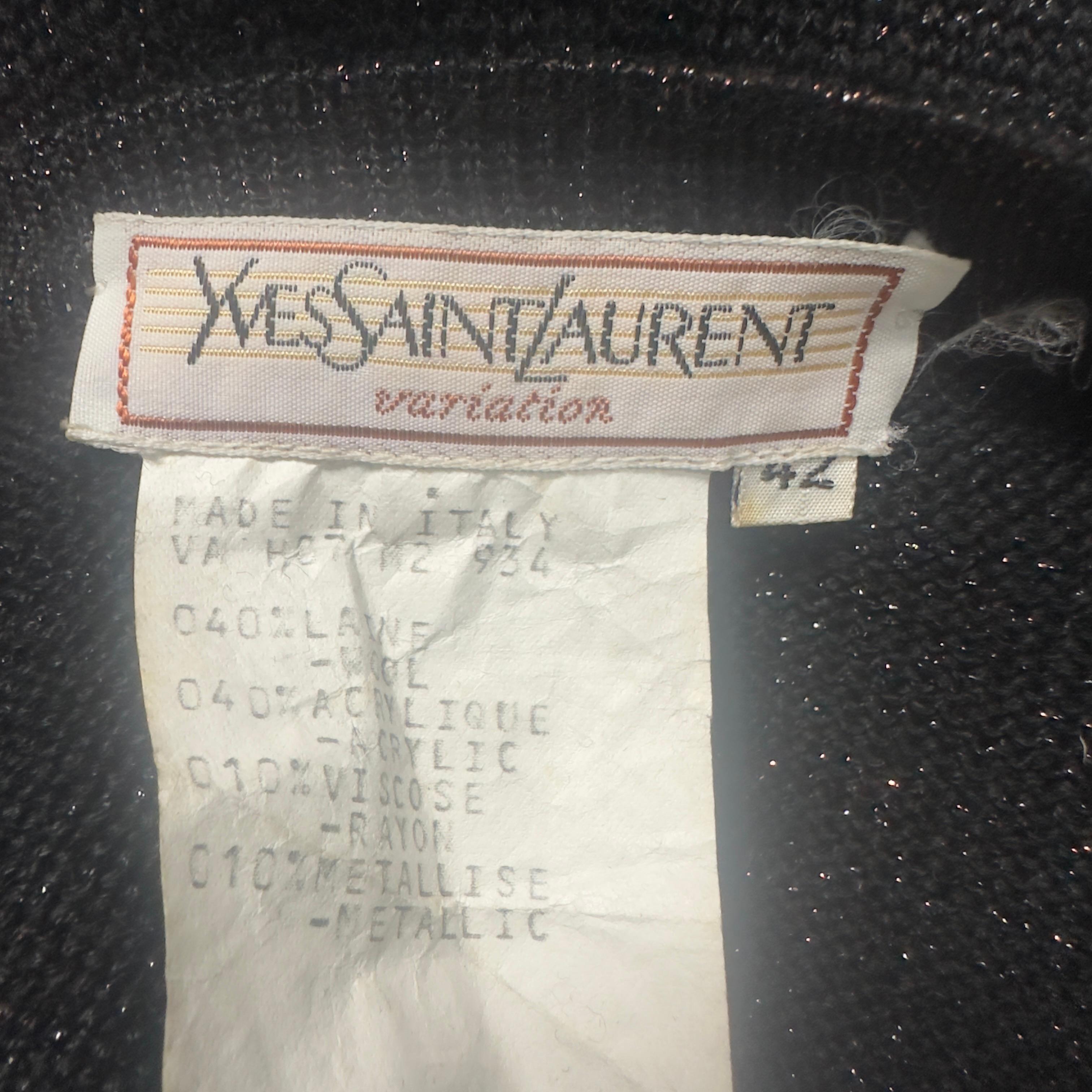 Yves Saint Laurent 1980s vestido nunca usado en venta 4