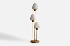 Abo Randers, Table Lamp, Brass, Glass, Denmark, 1970s