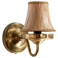 Abo Randers, Wall Light, Brass, Paper, Denmark, 1970s