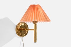 Abo Randers, Wall Lights, Brass, Paper, Denmark, 1970s