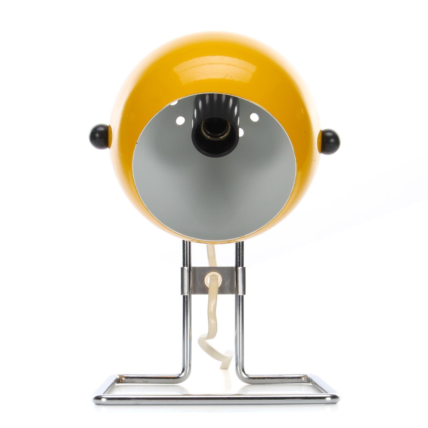 Scandinavian Modern ABO Stat Yellow Desk Light by ABO Randers in the 1960s, Attractive Table Lamp