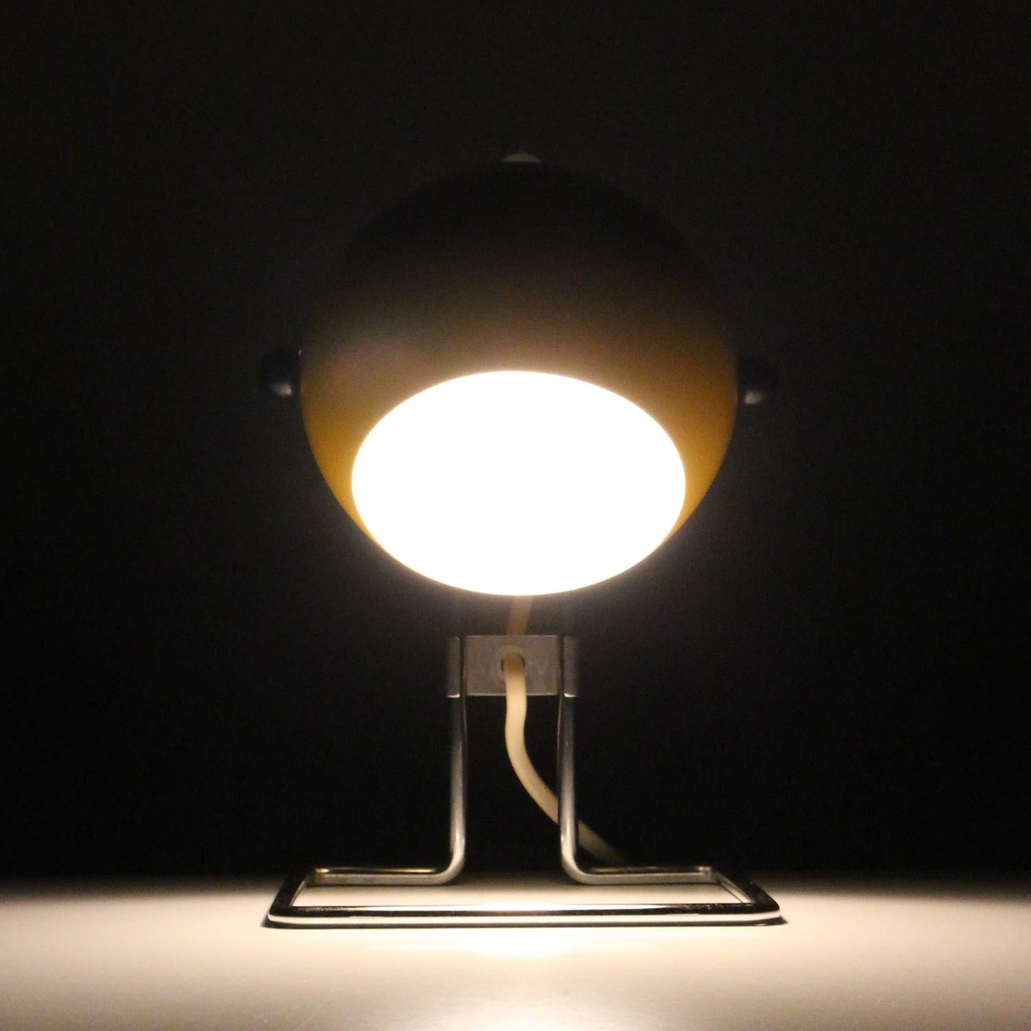 Danish ABO Stat Yellow Desk Light by ABO Randers in the 1960s, Attractive Table Lamp
