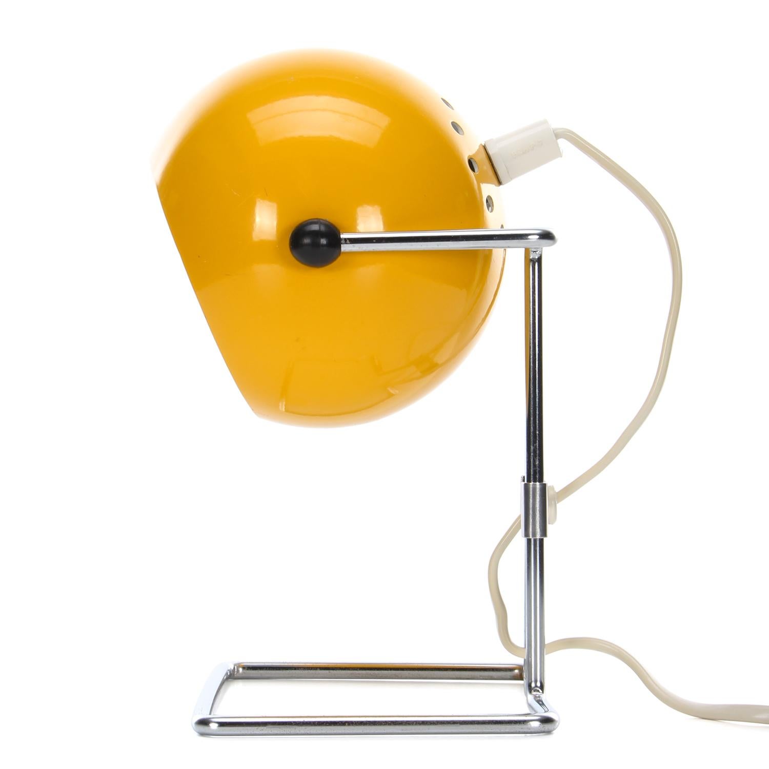 Mid-20th Century ABO Stat Yellow Desk Light by ABO Randers in the 1960s, Attractive Table Lamp