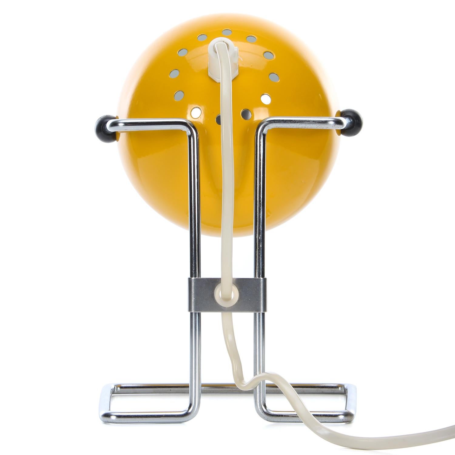 ABO Stat Yellow Desk Light by ABO Randers in the 1960s, Attractive Table Lamp 1