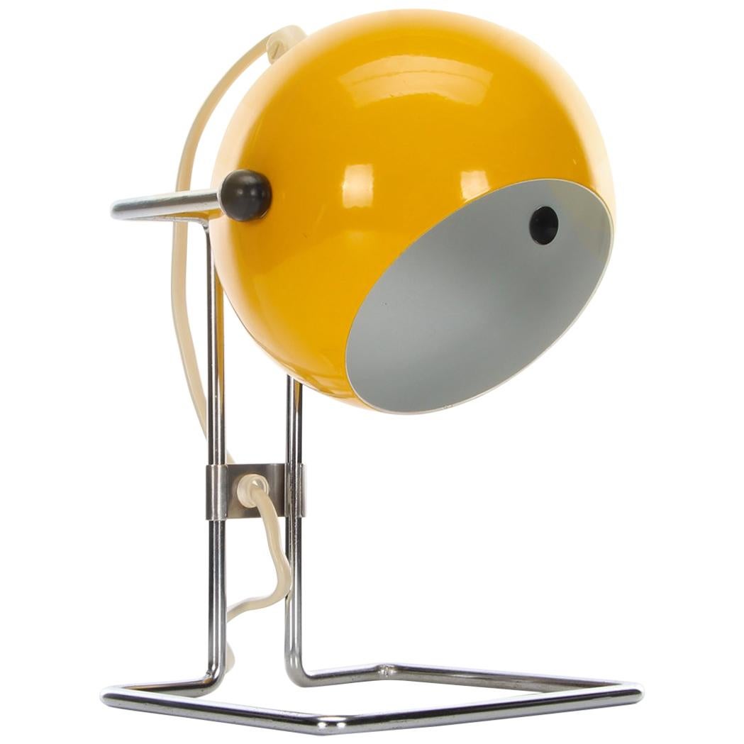 ABO Stat Yellow Desk Light by ABO Randers in the 1960s, Attractive Table Lamp