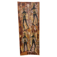 Aboriginal Bark Painting by Betty Guymatala, Australia 