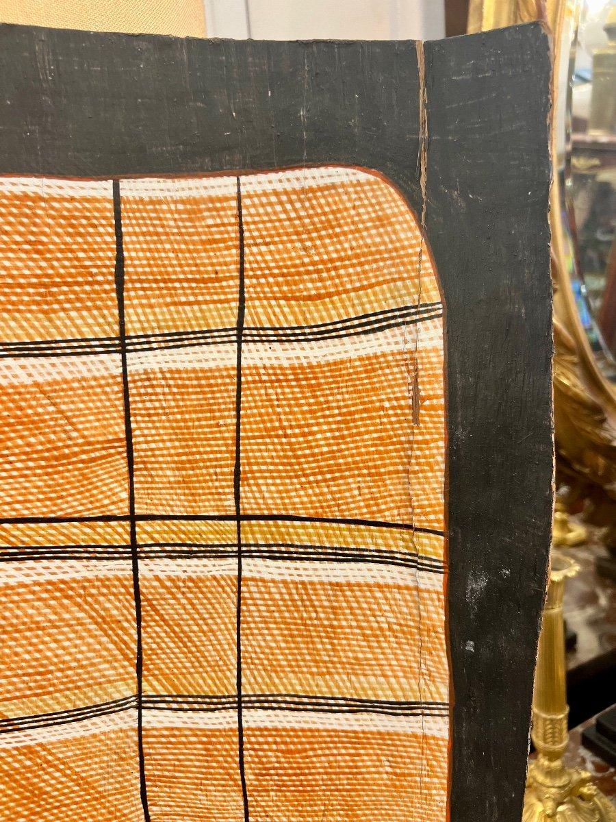 Tribal Aboriginal Bark Painting by Emmanuel Wurrkidj, Australia  For Sale