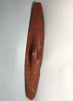 Aboriginal Carved Wood Wunda Shield Australia Tribal Art Interior Design