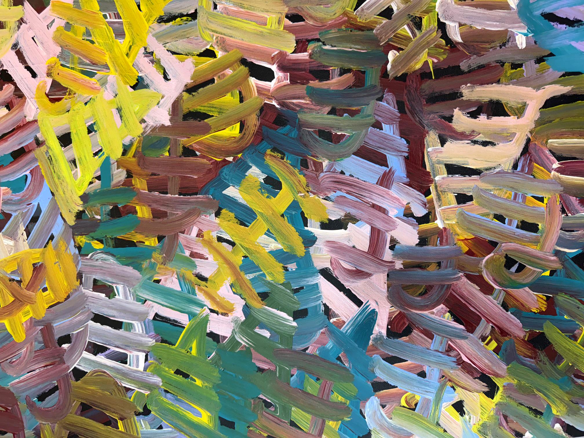 Pintura aborigen contemporánea Awelye Atnwengerrp de Emily Pwerle Moderno en venta