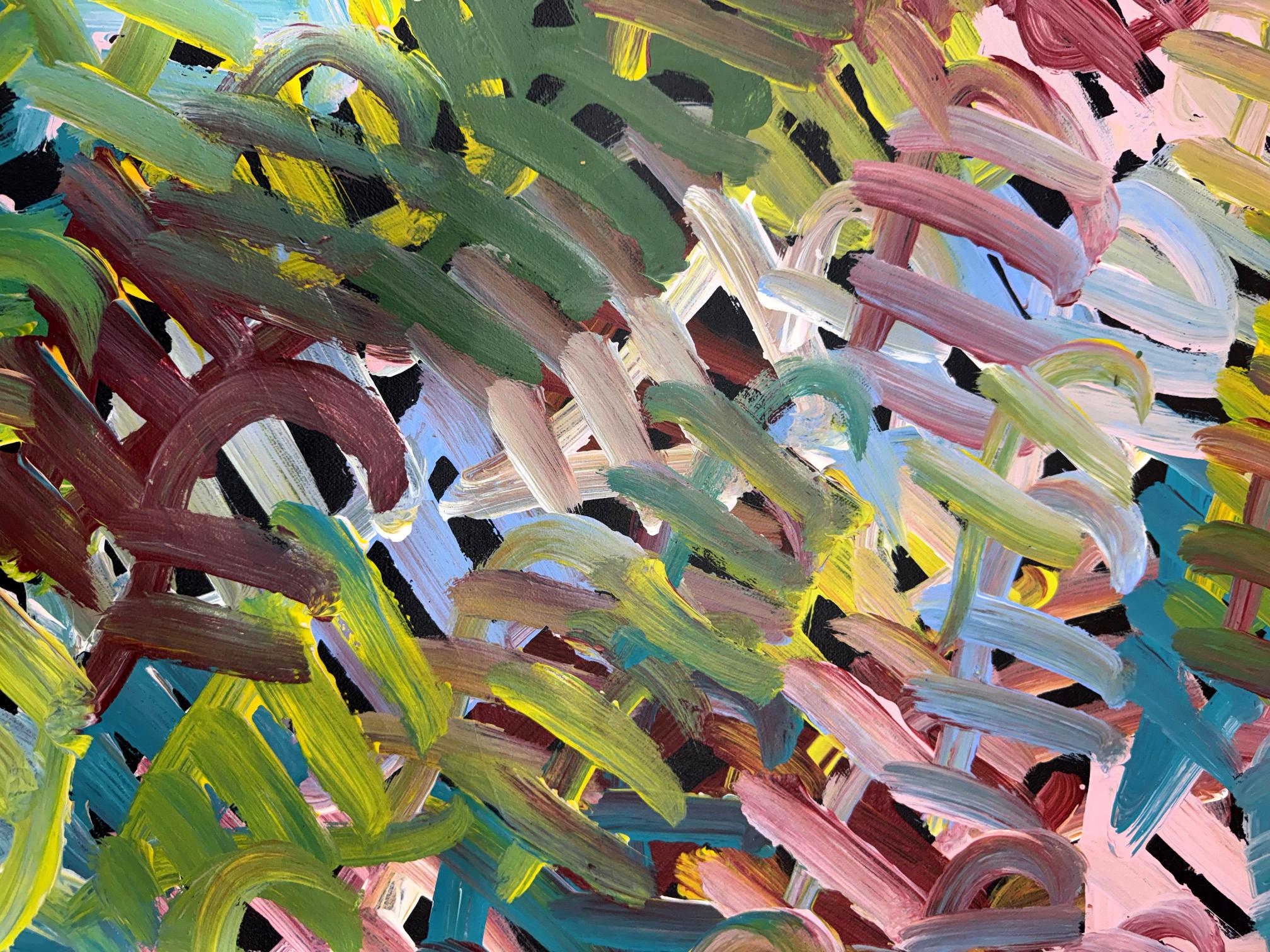 Pintura aborigen contemporánea Awelye Atnwengerrp de Emily Pwerle Pintado a mano en venta