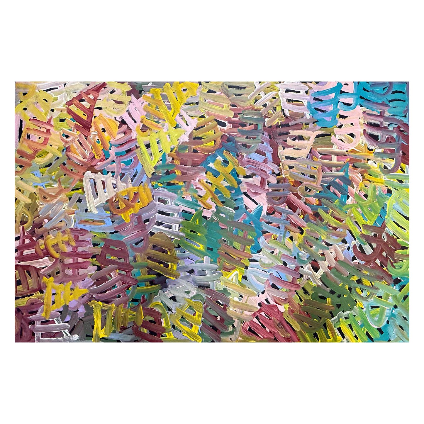 Aboriginal Contemporary Painting Awelye Atnwengerrp by Emily Pwerle