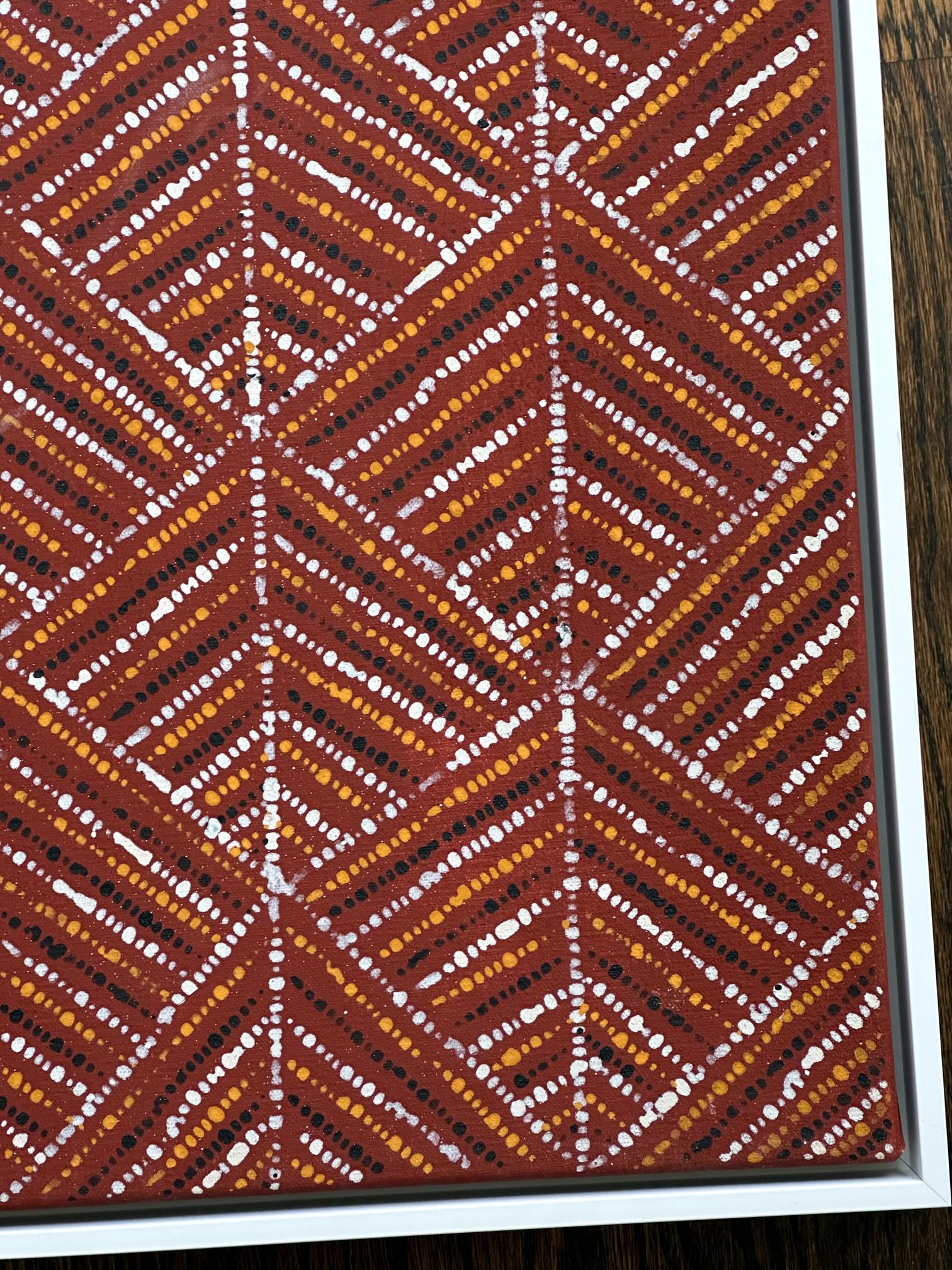 Diptyque-Gemälde der Aborigines von Raelene Kerinauia (Leinwand) im Angebot