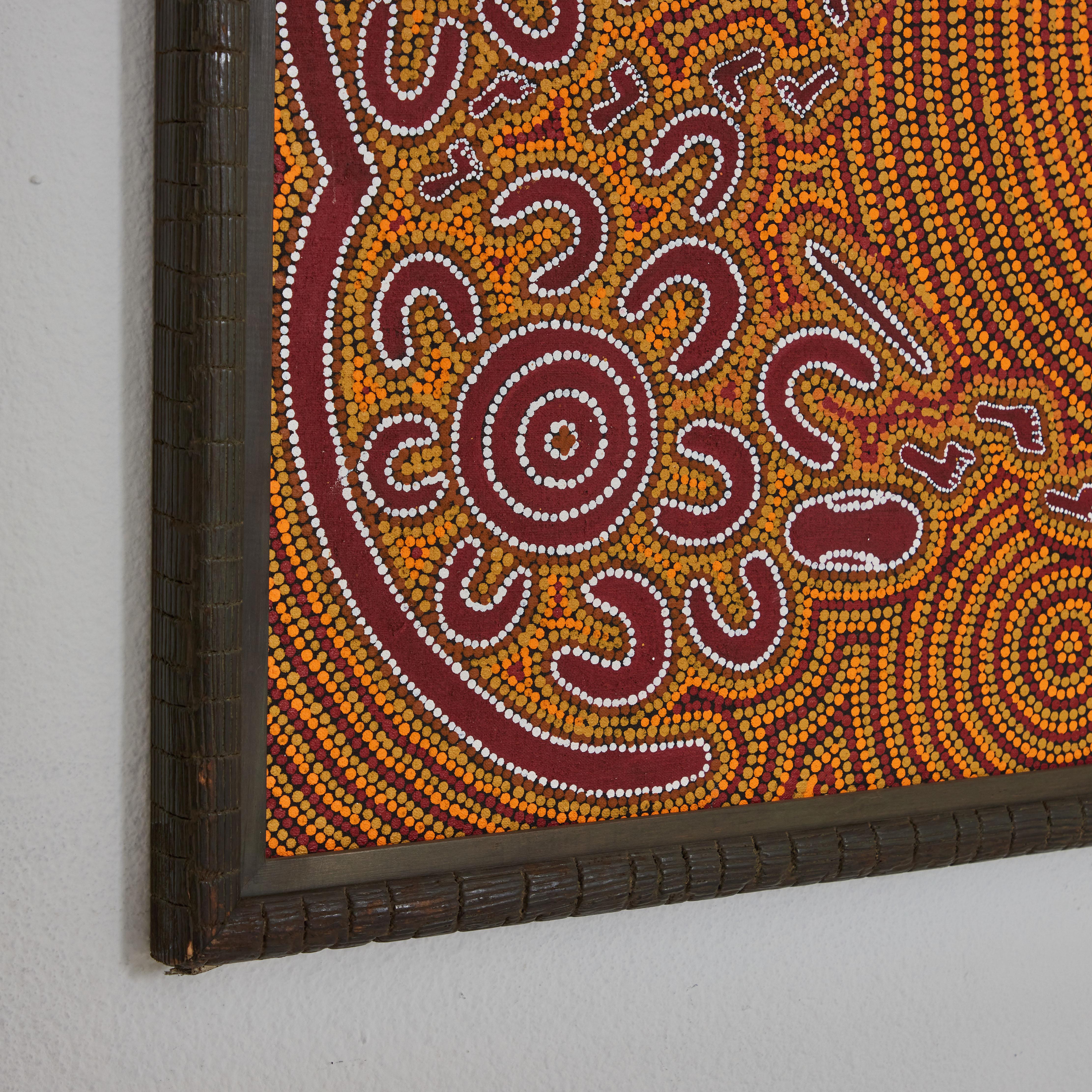 Aboriginal Jukurrpa by Andrea and Kathleen Martin Nungarrayi In Good Condition For Sale In Palm Desert, CA
