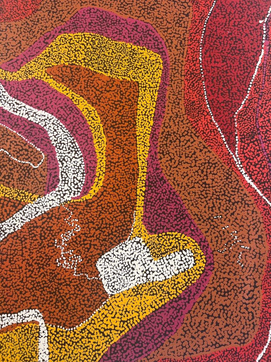 Tribale Pittura aborigena di Jorna Newberry, Australia in vendita