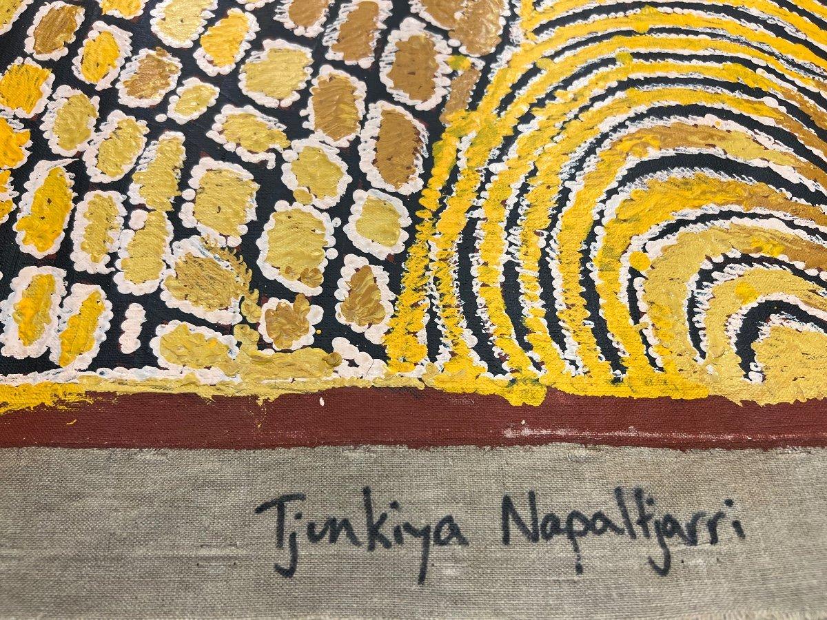 Australian Aboriginal Painting by Tjunkiya Napaltjarri (1927-2009) For Sale