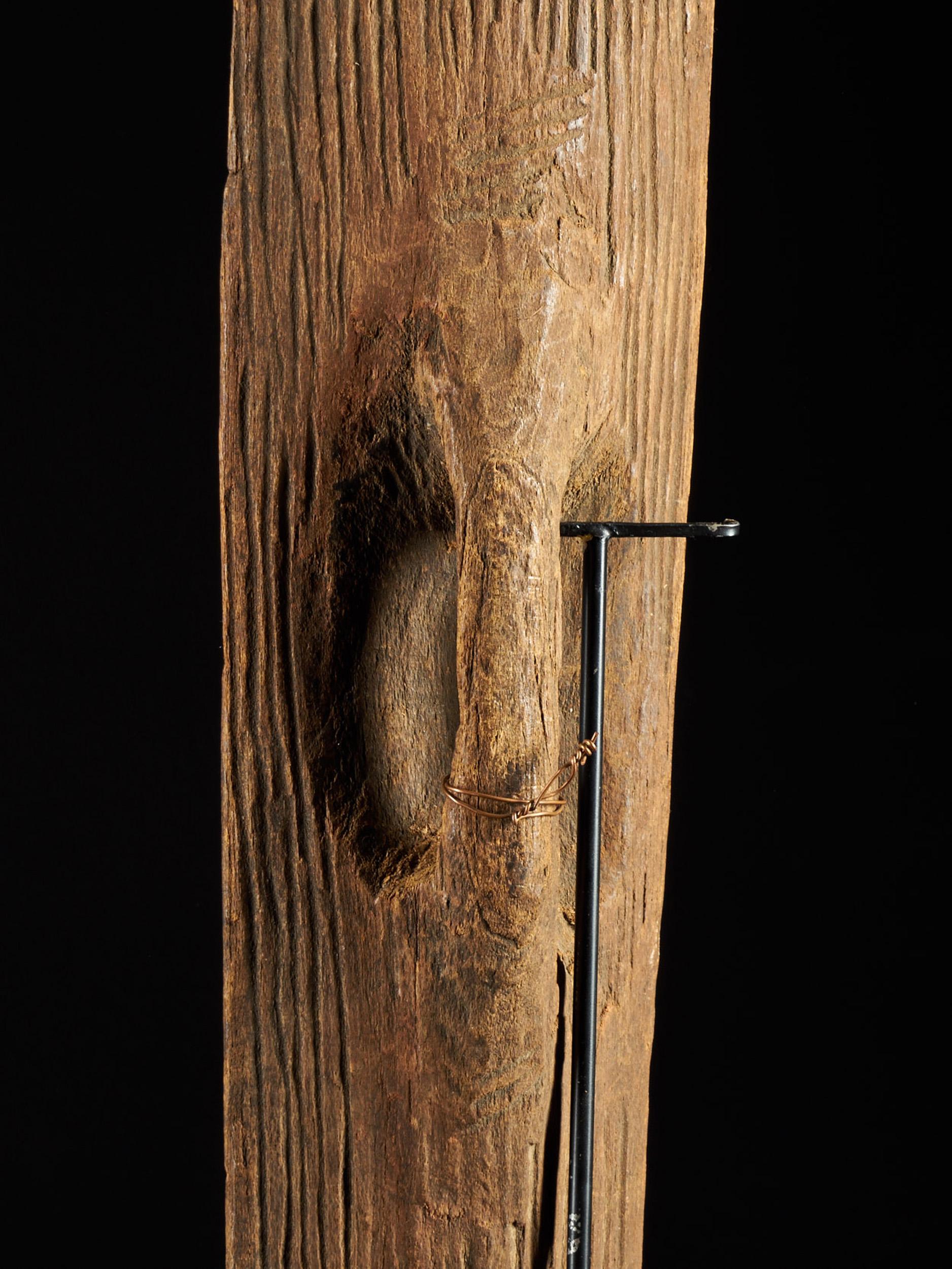 Hand-Carved Aboriginal People, Australia, Tribal Art, Set of 3 Items