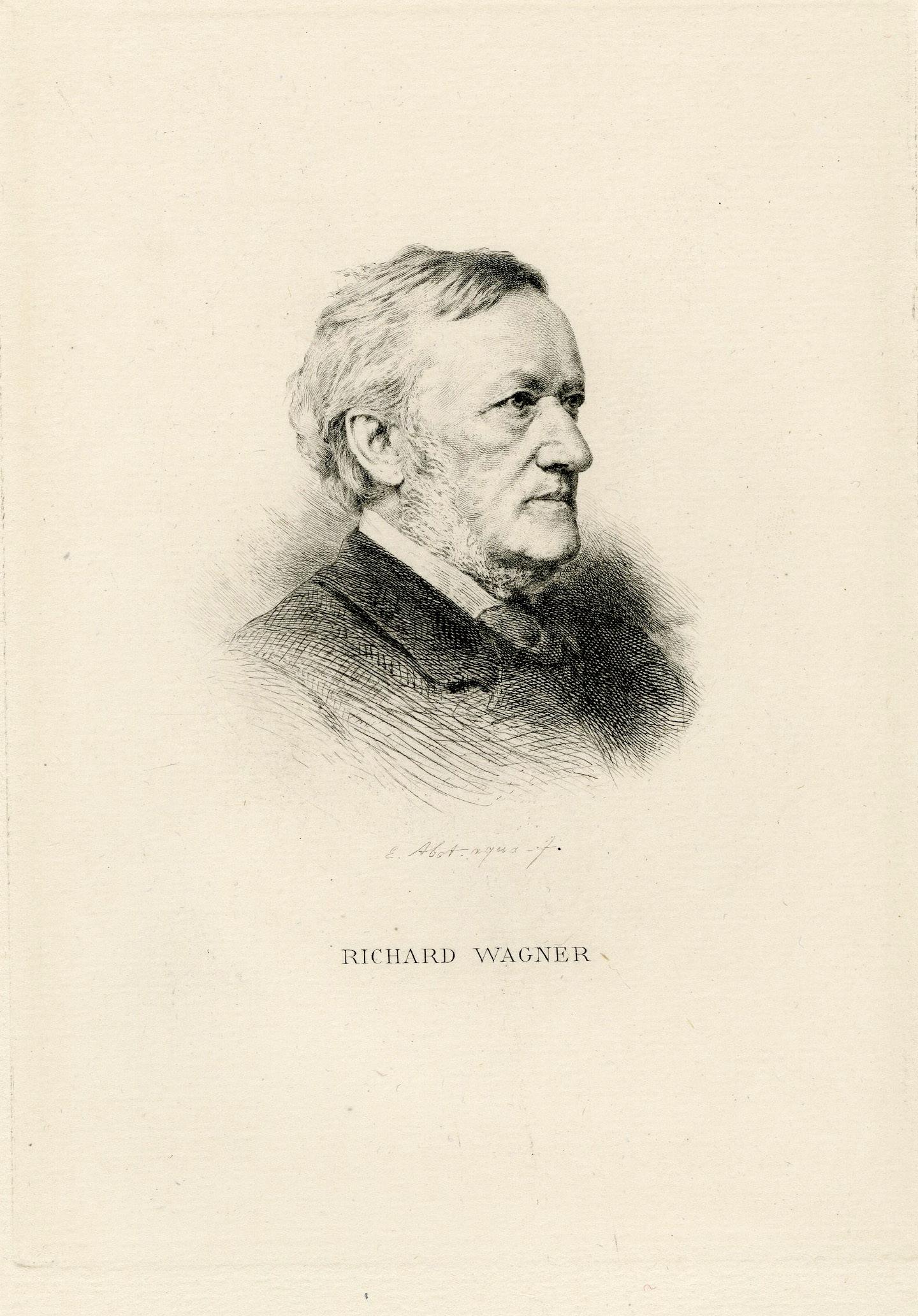 Richard Wagner - Print by Abot, Eugene-Michel-Joseph