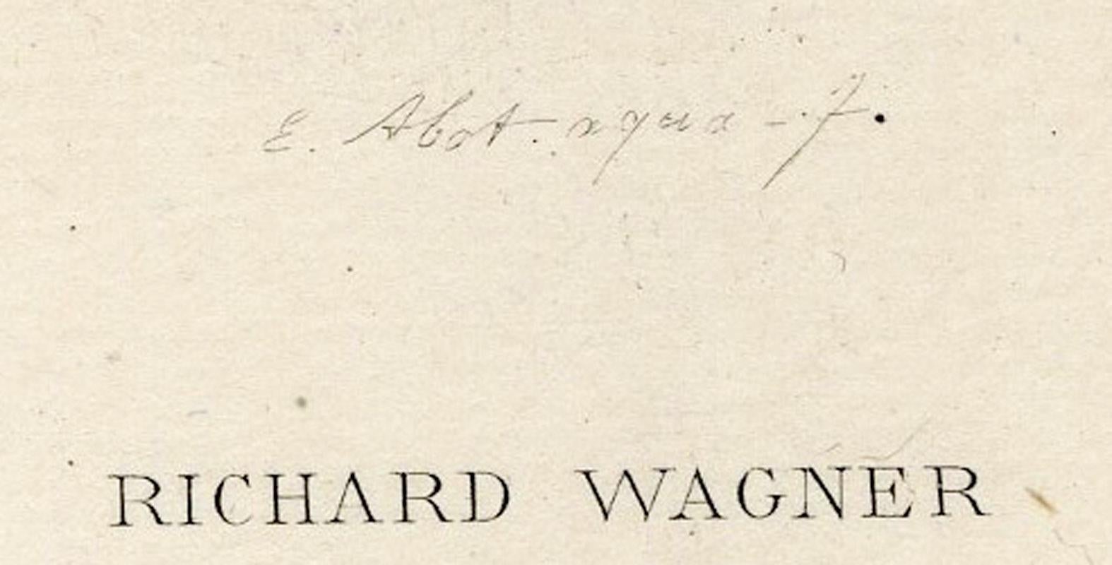 A Richard Wagner
Gravure à l'eau-forte, C.I.C.
Signé dans la plaque (voir photo)
Edition : c.I.C. 200 impressions
État : neuf
Taille de l'image/de l'assiette : 6 5/8 x 4 3/4 pouces
Taille de la feuille : 14 3/8 x 10 7/8 pouces
Provenance : Edmubd