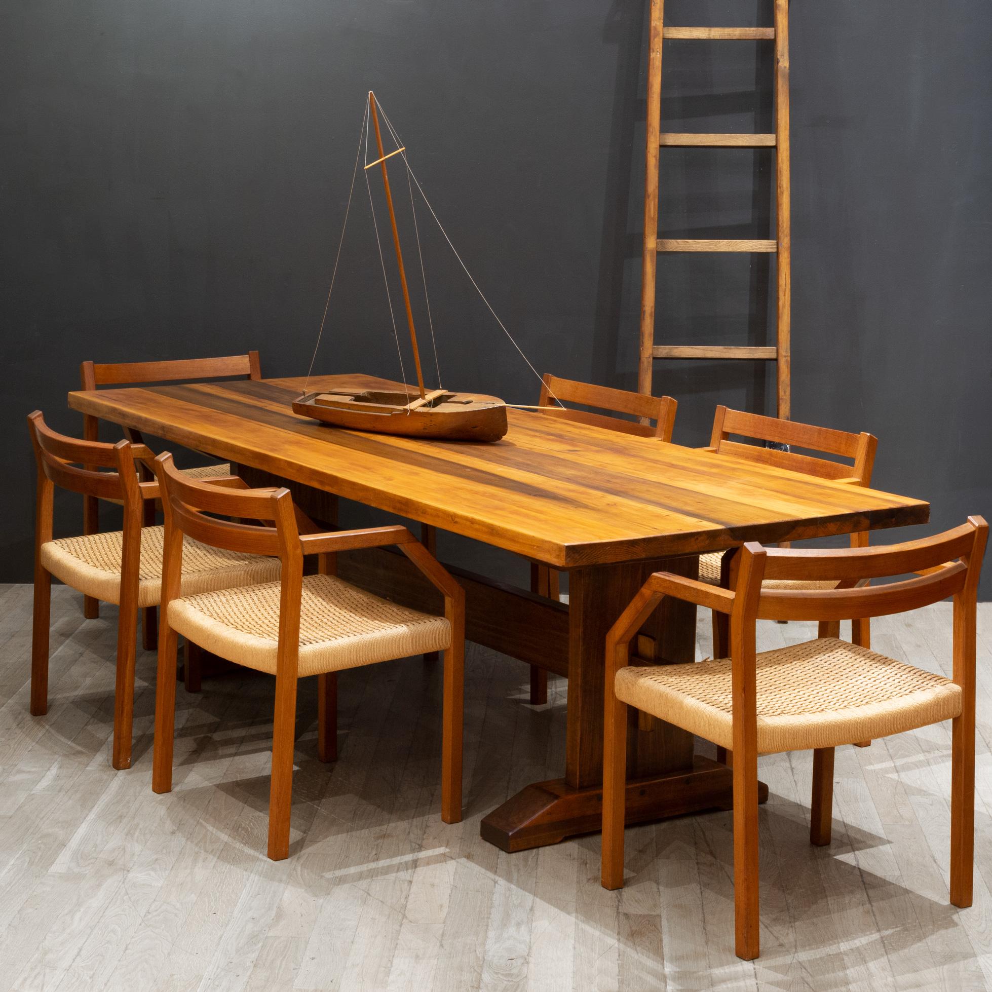 ABOUT

Contact us for more shipping options: S16 Home San Francisco. 

A set of six rare J.L. Moller Model #404 armchairs, designed in 1974 by Jorgen Henrik Moller for J.L. Moller Mobelfabrik of Denmark. The chairs are crafted of solid teak and