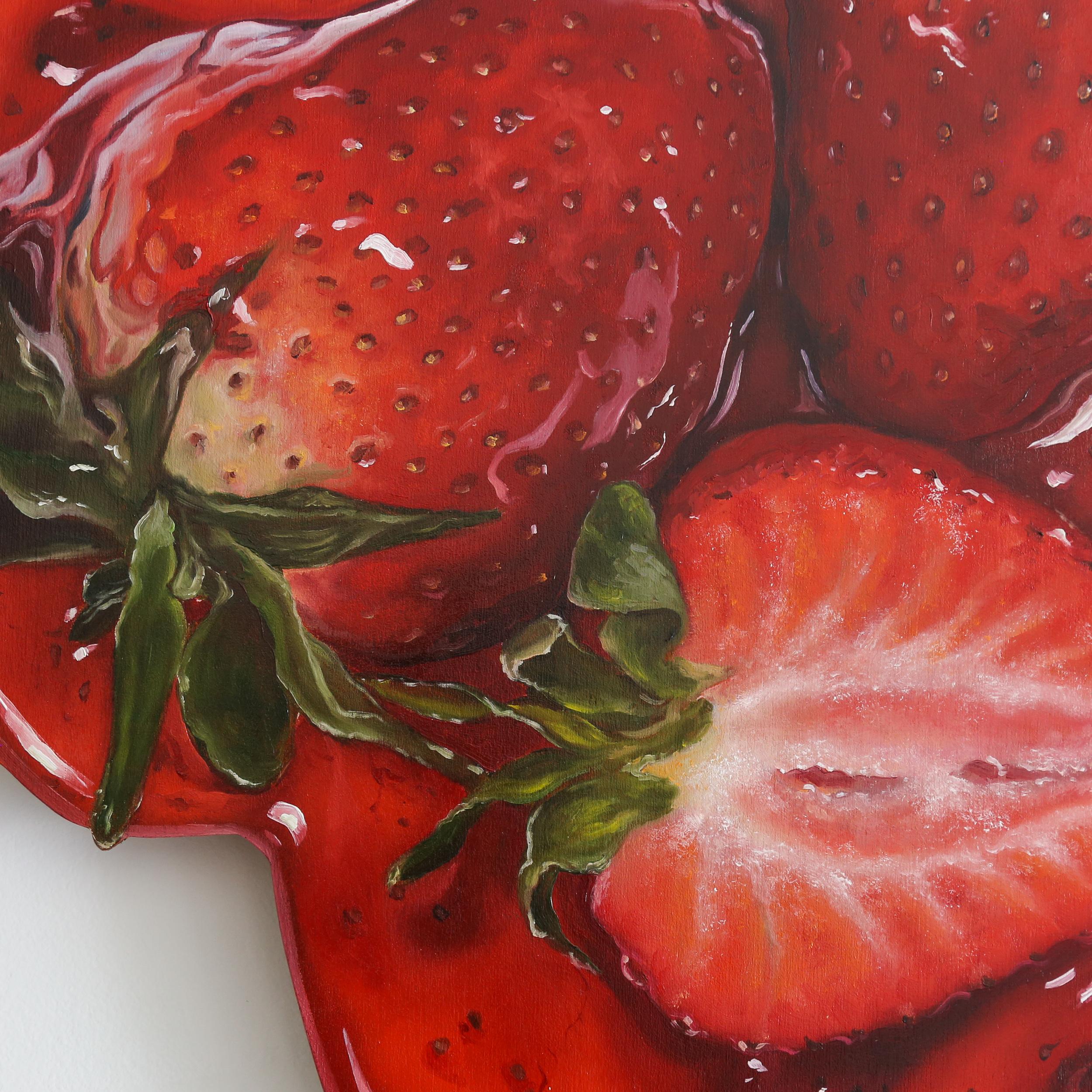 Fragola salata - Painting Realismo di Abra Johnson