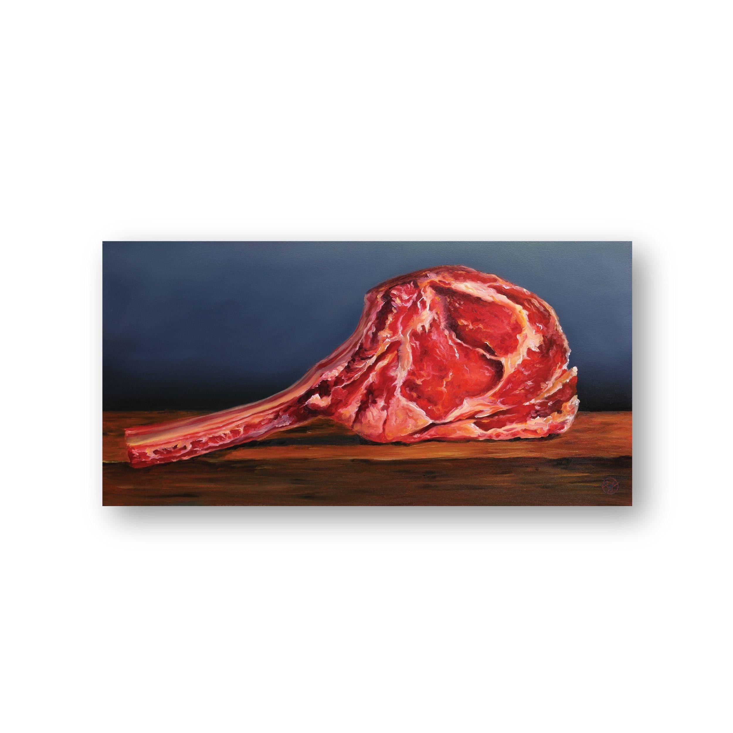 Tomahawk Steak - Pintura al óleo realista