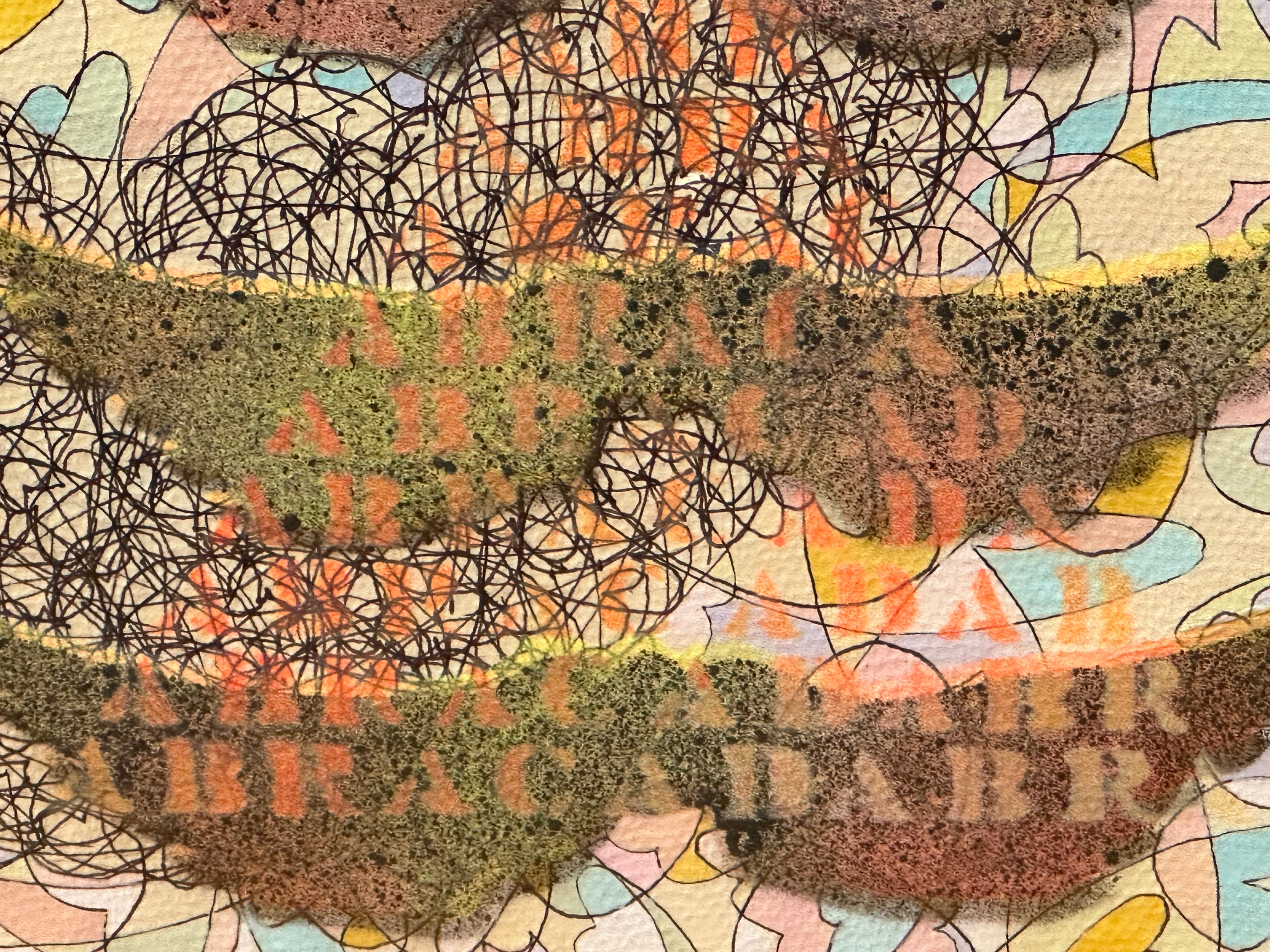 Abstrakte Lithographie „Abracadabra“ im Zustand „Hervorragend“ im Angebot in Pasadena, CA