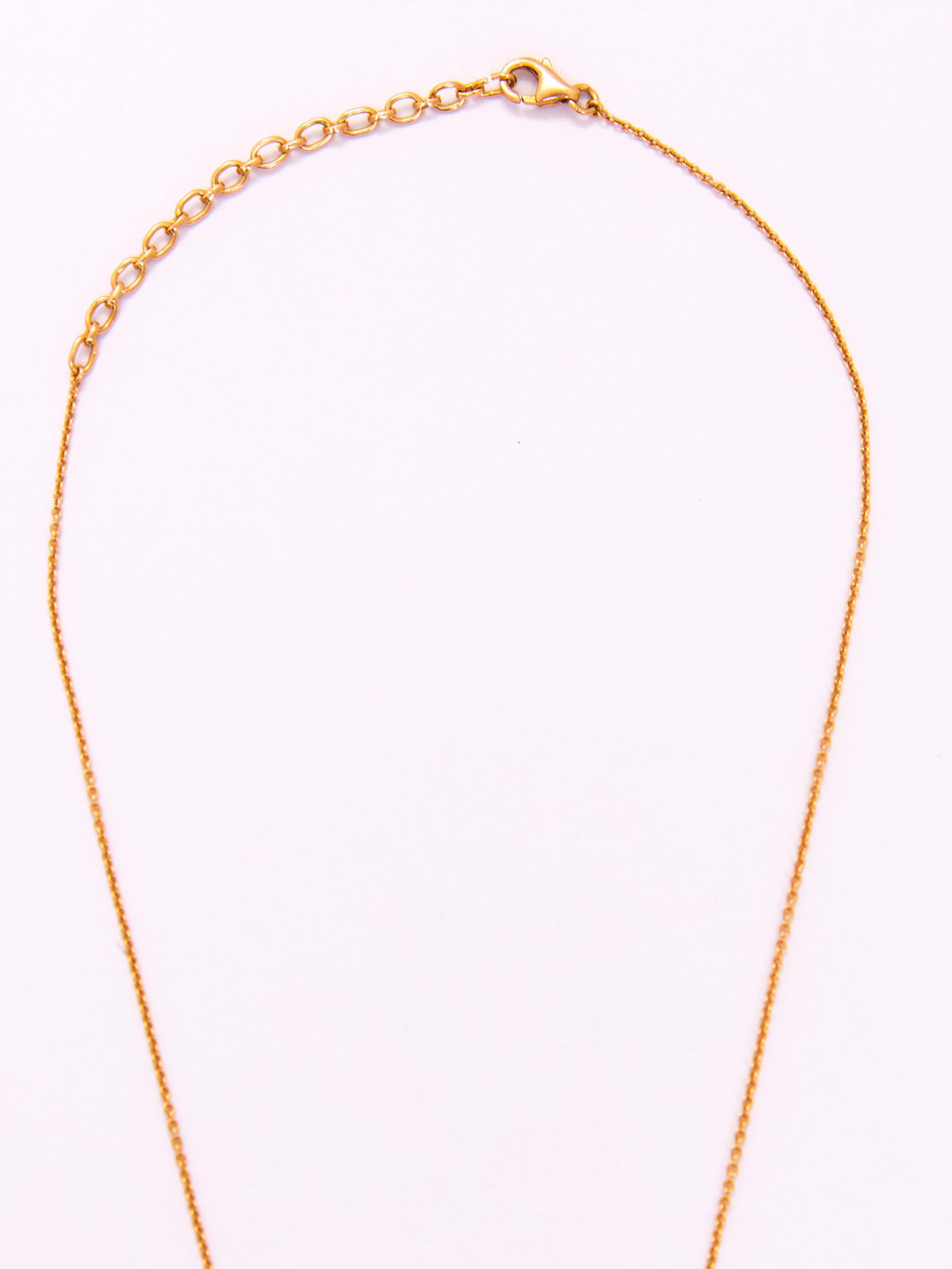 Amuleto Croce Abracadabra in oro 18kt in vendita 1
