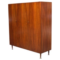 Armoire en bois de noyer d'Abraham Patijn, années 1950