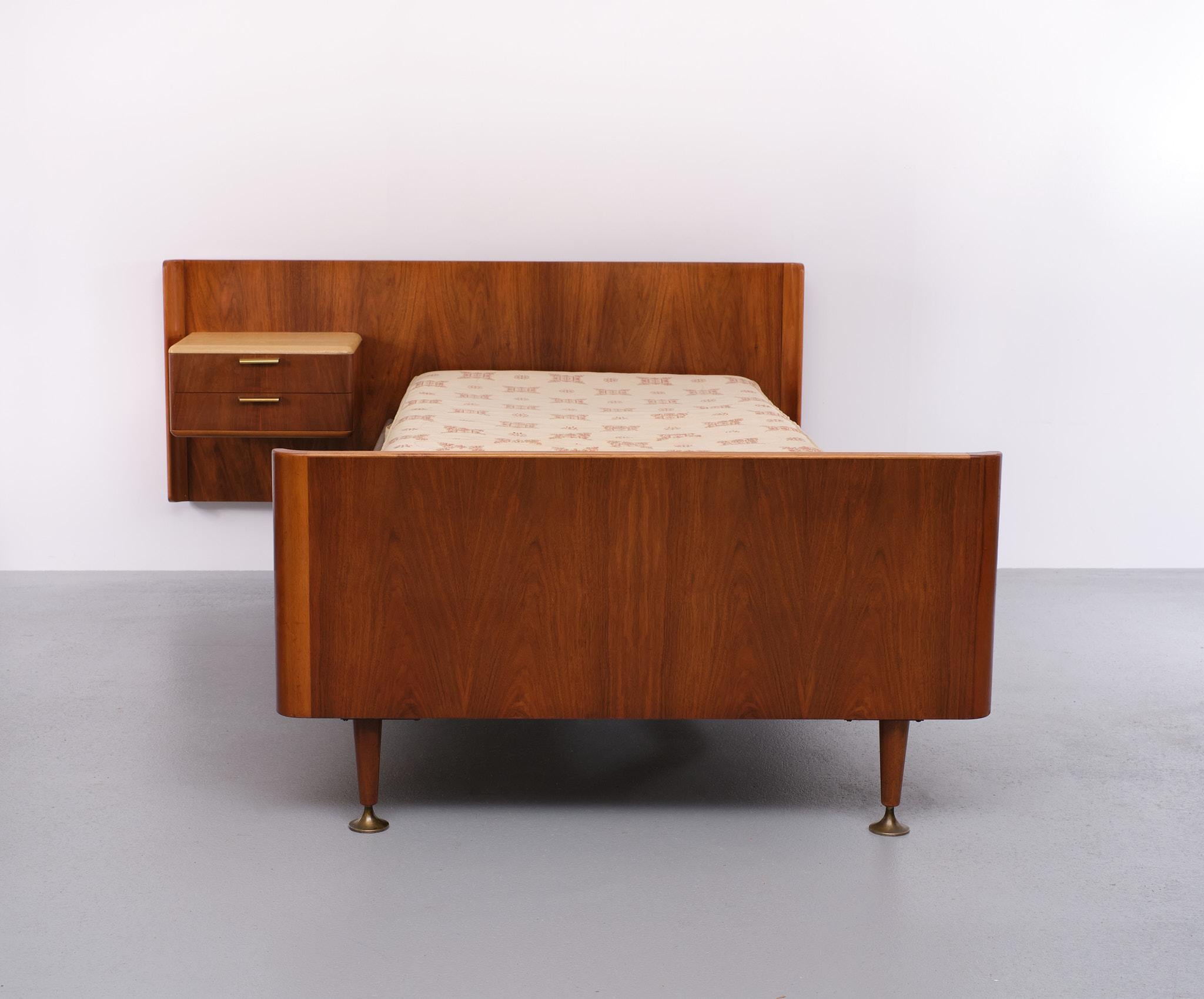 Abraham A Patijn  single Bed  for Zijlstra   1950s  Holland  1