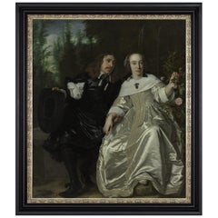 Abraham and Maria del Court, after Oil Painting by Bartholomeus van der Helst