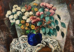 Oil on Canvas Painting of a Still Life by Abraham Baylinson, Dated 1948