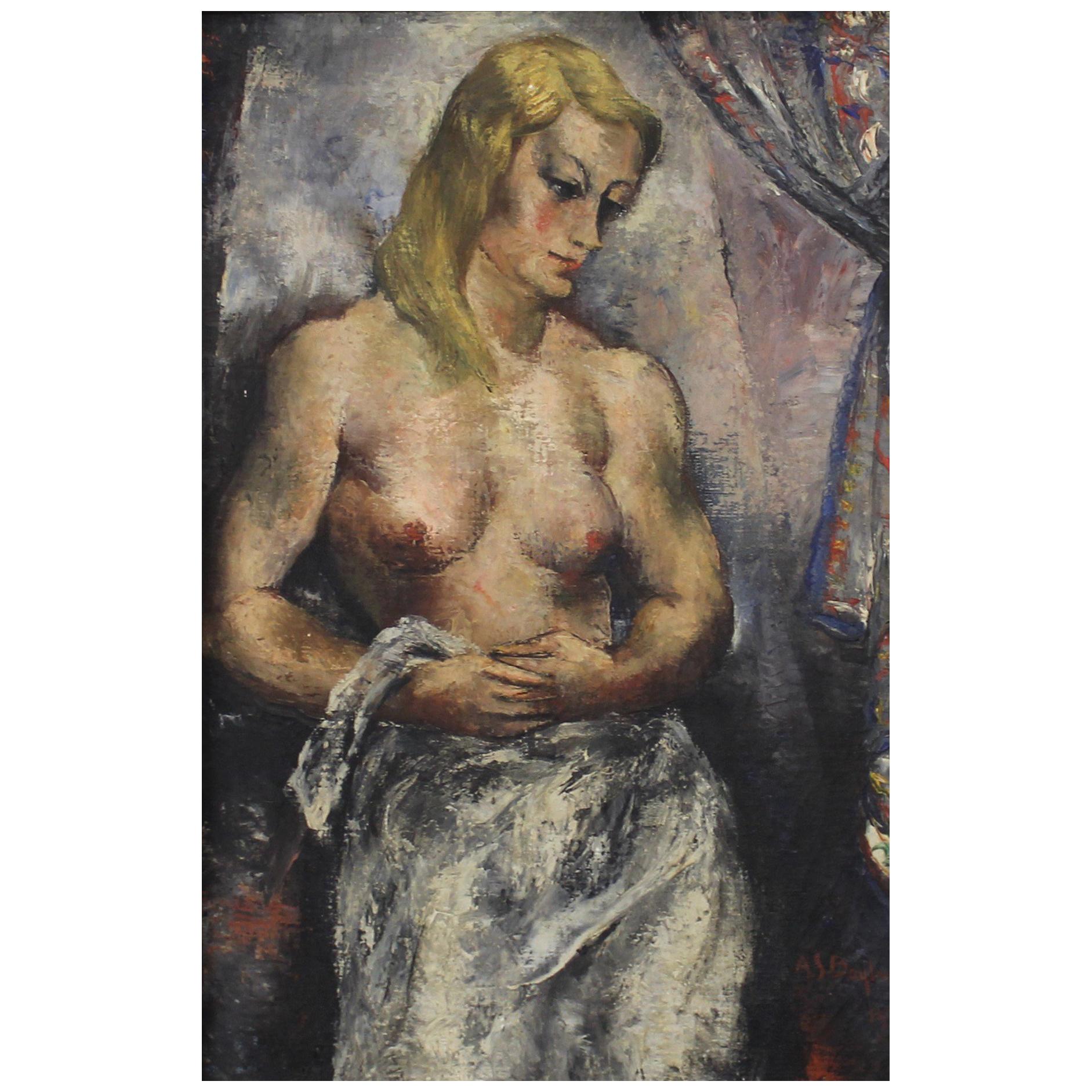 Abraham Baylinson Nude Painting