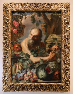 Portrait Philosopher Diogenes Still-life Brueghel Paint 17th Century Oil canvas